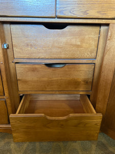 Wood Dresser With Mirror