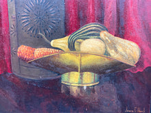 Original James C Hawk Signed Native American Still Life Oil Painting