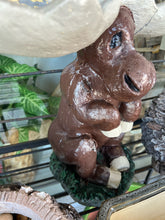 Concrete Moose Birdbath