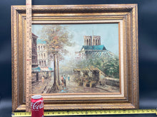 Original L. Alexis Signed Parisian Street Scene Oil Painting, Framed