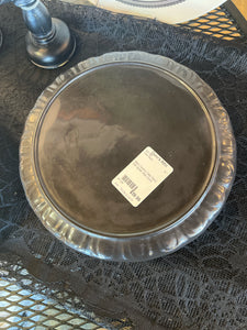 Black Ceramic Cake Stand With Spider Web Dome