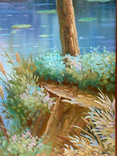 Original Artist Signed Forest River Landscape Oil Painting - view 6