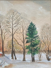 Original Paula Richards Signed "Snow Cottage" Oil Painting, Framed - view 5