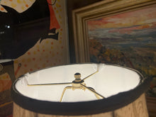 Metal Lamp With Marble Accent