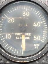 Vintage Kollsman Instrument Aircraft Cabin Altitude Gauge