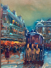N. Romeo Signed Parisian Street Scene Painting