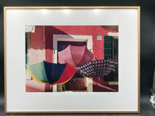 Nancy Ross-Ruddick Signed "Three Umbrellas Burano Italy" Photograph