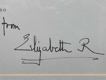 Queen Elizabeth, Queen Mother Signed 1960 Christmas Card, Framed