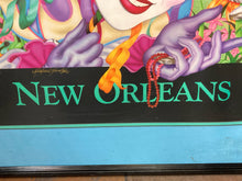Andrea Mistretta Signed Mardi Gras 1991 Poster, Framed