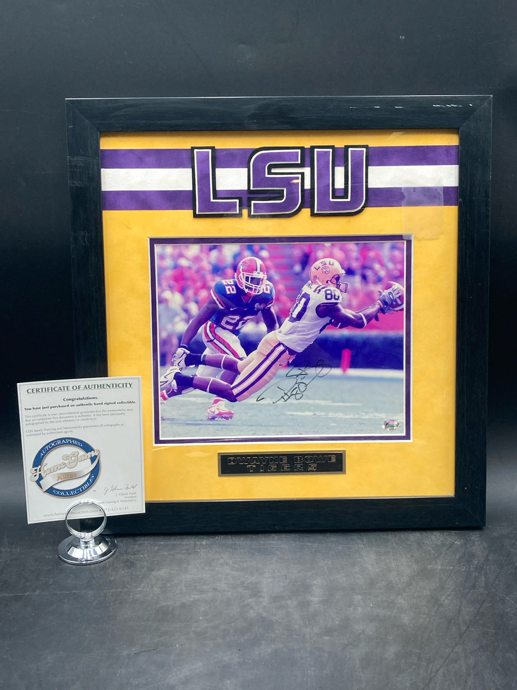 Dwayne Bowe Signed LSU Tigers Photo W/ CoA
