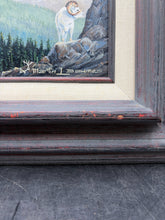 Original Alaskan Artist Martin L. Baumes Dall Sheep Framed Painting.