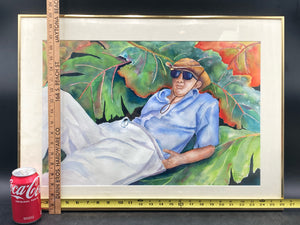 Pamela Bleakney Signed Original "Howard" Watercolor Painting