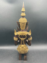 13" Thai Buddhist Bronze Thepphanom Temple Guardian Statue, Male Form
