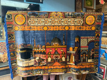 Vintage Kaaba, Al-Masjid an-Nabawi, & Al Aqsa Mosque Islamic Wall Tapestry