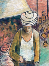 Original L.Cohen Signed Taxco, Mexico Market Painting - view 3