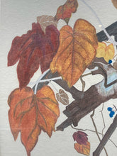 Vintage K.M. Foster Signed Autumn Season Birds Painting - view 5
