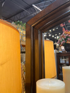 Dark Wood Dresser With Mirror
