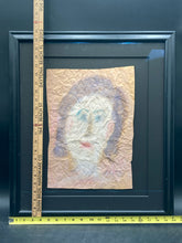 Original Sybil Gibson Signed Folk Art Portrait Painting, Framed - view 5