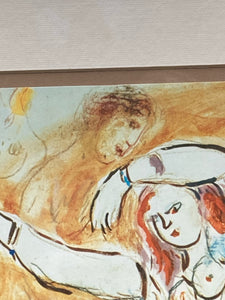 Marc Chagall "Dancer" Lithograph W/CoA, Framed