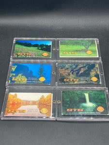 STS Landscapes Collector Series Telephone Cards, Set Of Six