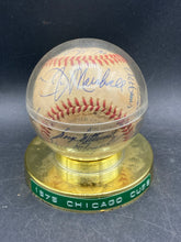 1975 Chicago Cubs team Signed Baseball W/ Bill Madlock Jose Cardenal