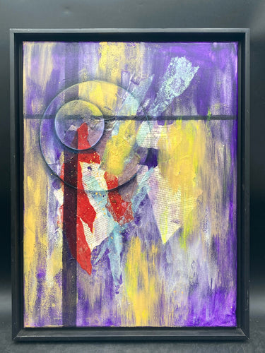 Original Contemporary Abstarct Painting By Chris Cruz, Signed