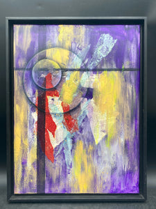 Original Contemporary Abstarct Painting By Chris Cruz, Signed