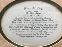 Suzy Leeja Carrington Signed "The Grand Ole Lady" Ormond Hotel Lithograph w/CoA