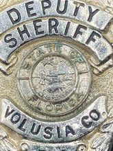 Vintage Obsolete 1960s Voulsia County Florida Deputy Sheriff Badge