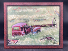 S. Chambers Signed Original Rustic Truck & Farming Themed Acrylic Painting