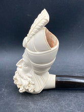 Genuine Meerschaum Bearded Sultan Tobacco Pipe w/ Case