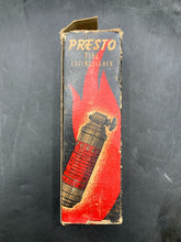 Vintage Merlite Industries Presto Brass Mini Fire Extinguisher w/ Box