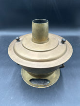 LARGE ANTIQUE ASIAN BRASS PORTABLE COAL STOVE COOKER