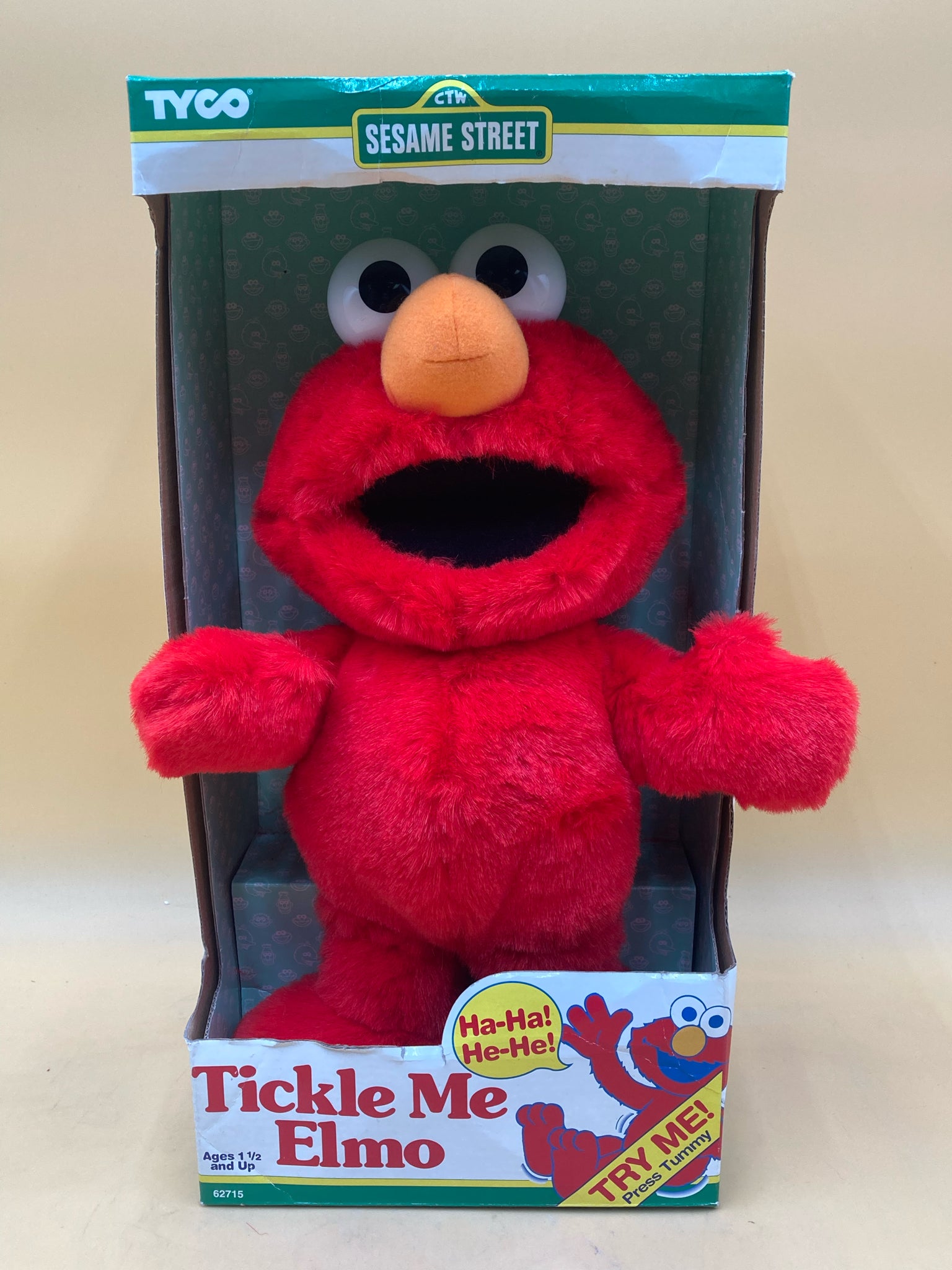 Elmo Plush Toy Vintage Tickle Me Elmo Sesame Street Extra Special