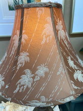Bamboo Style Lamp With Palm Shade