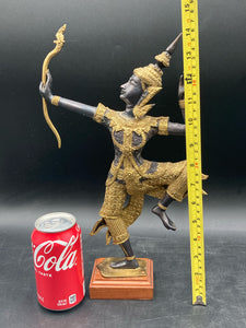 14" Hindu Prince Rama Bronze Statue