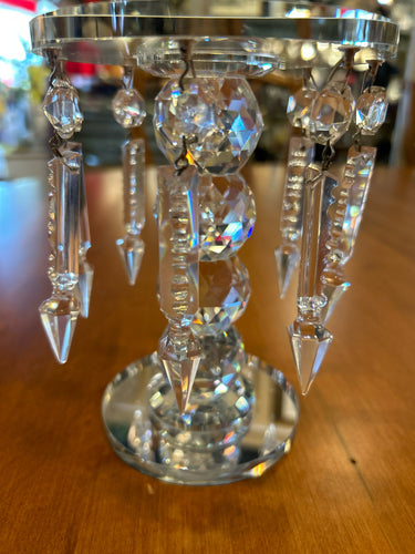 Cut Crystal Candle Stick Holder