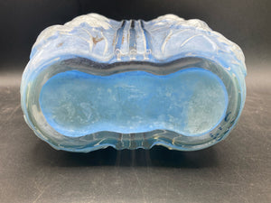 Rare 1930s Phoenix Glass Periwinkle Blue Cosmos Vase