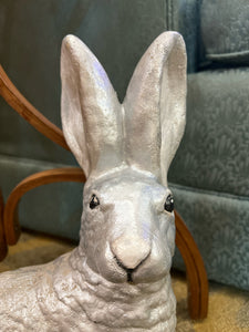 Silver Concrete Rabbit