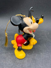 1998 Disneyana Convention Signed Mickey Mouse & Pluto Ornament W/ Stand - view 3