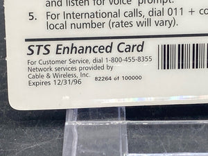 Vintage STS Prepaid Phone Calling Card