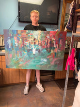 Original 31x47" Ahmed Dafrawy "A Walk Of Life" Painting - view 9