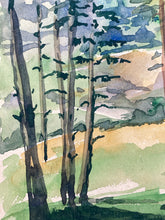 6x9" French Barbizon School Craponne Forest Painting