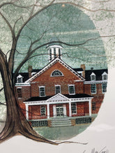 P. Buckley Moss Signed Limited Edition "Hood College Days" Lithograph Unframed