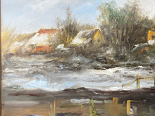 Artist Signed Original Mid Century Dutch Countryside Oil Painting