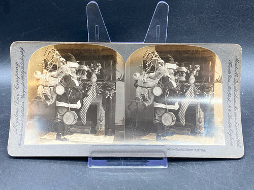 Keystone View Company Stereoview Photocard 9442 Santa Claus' Arrival