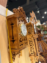 14" Hand Made Fretwork Wooden Wall Clock