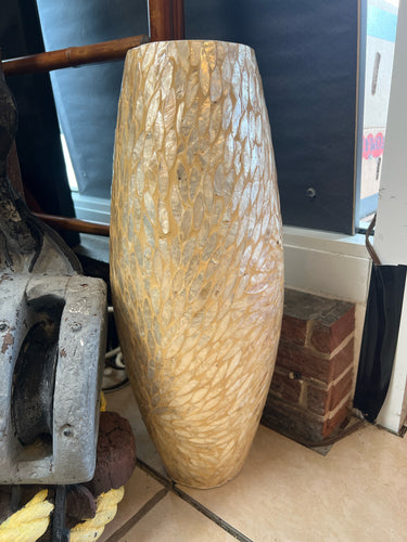 Tall Shell Floor Vase