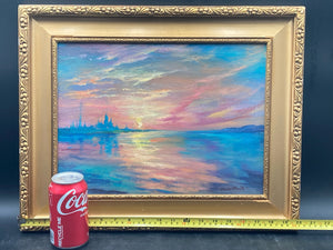 Original Signed Oil Painting Attributed To Claude Monet