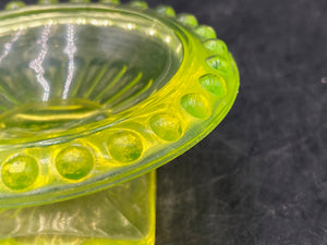 Boyd's Vaseline Footed Candy Dish